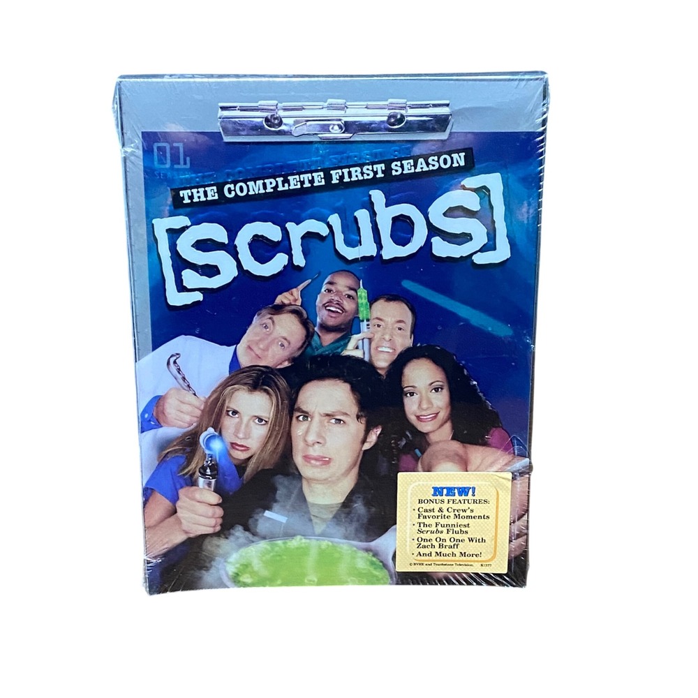 Scrubs The Complete First Season‎ 1 DVD 3-Disc Box Set New Sealed 2005 TV Show
